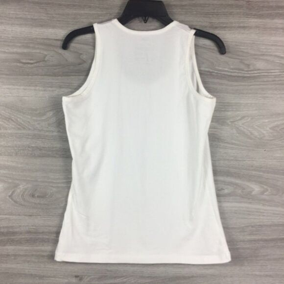 Mighty Good White Tank Top. Size 8 - Picture 2 of 4